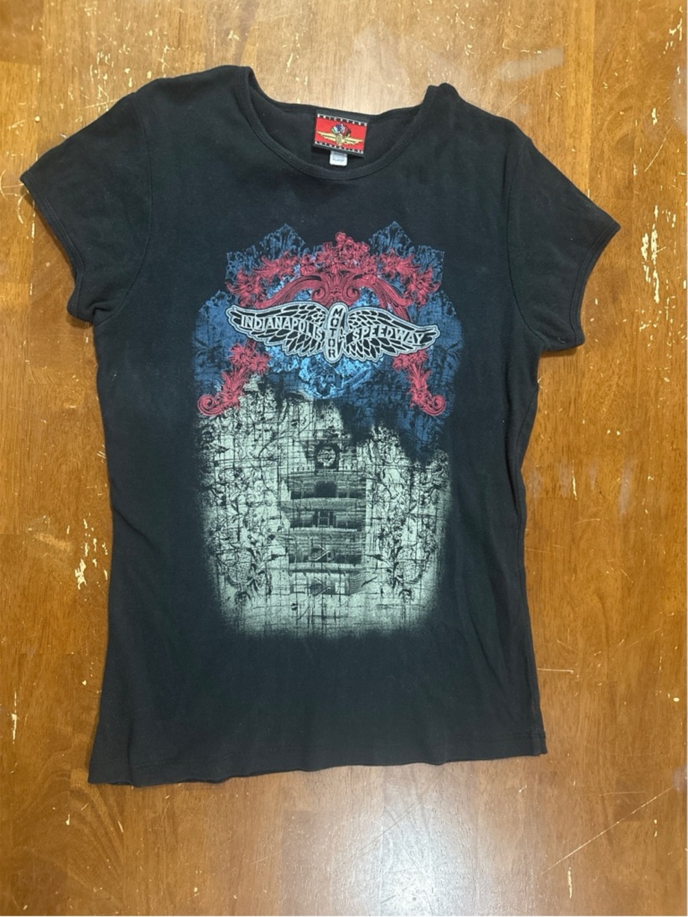 Brickyard Authentics Indianapolis Motor Speedway Black Graphic Tee